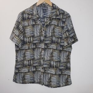 Notations Clothing Vintage Style Print Shirt